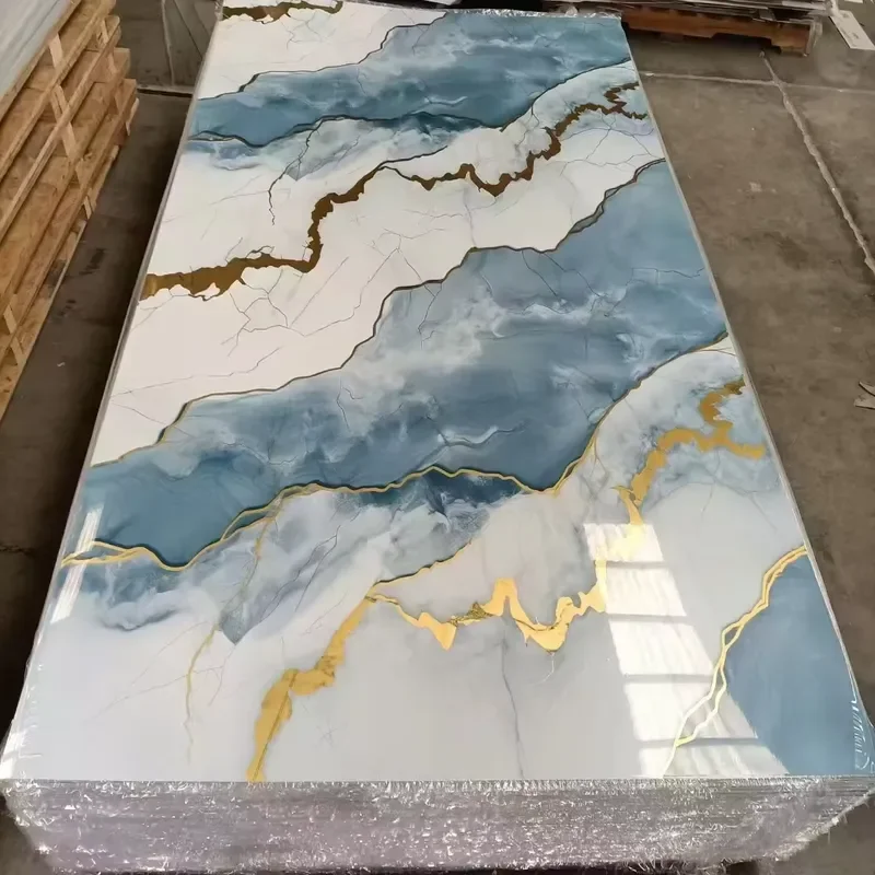 2026 Custom PVC Suede Wallpaper Roll Removable Vinyl 3mm Thick Marble Sheet on Other Boards UV Wall Panel Decor for Home 7.10