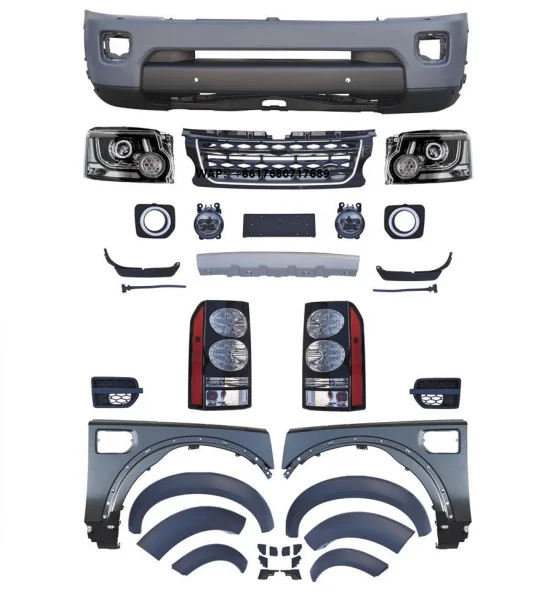 Complete 2014 Discovery 4 Body Kit for 2009 for  Discovery 3 Upgrade with Headlamps and Rear Lamps