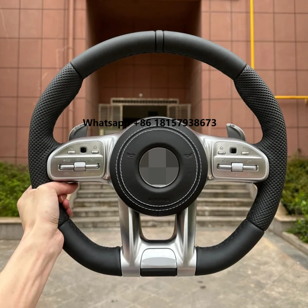 

Car Retrofit PU Leather Steering Wheel for W205 W204 W212 W211 C300 C63 C200 C204 C450 C180 C190 W176 2019 2016