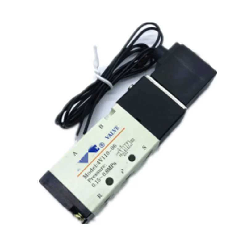 1/8 "4V110-06วาล์วน้ำสมาร์ทวาล์วนิวเมติกสำหรับ Air ระบบ DC 12V 24V AC110V 220V