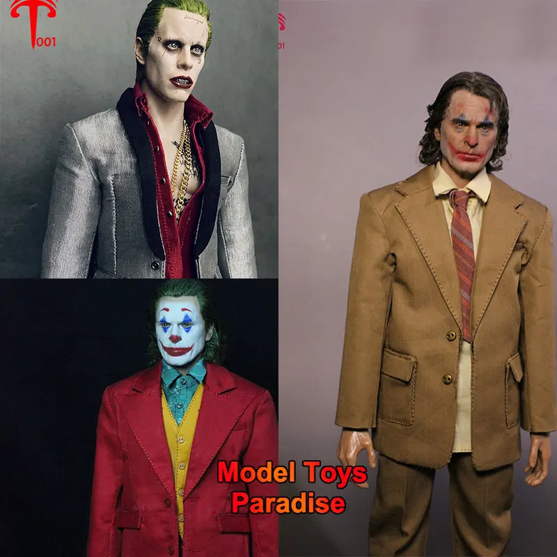 1/6 Men Soldier Clown Jared Leto Joaquin Phoenix Super Villain Full Set 12inch Action Figure Collectible Toys Gifts