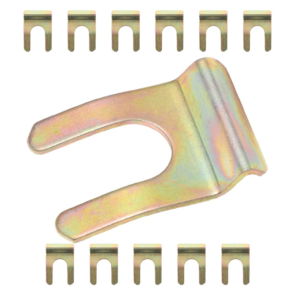 

12Pcs U Shaped Brake Line Retainer Clips Metal Hose Fasteners for Car Brake Cable Clip Automotive Parts Oil Pipe Mounting