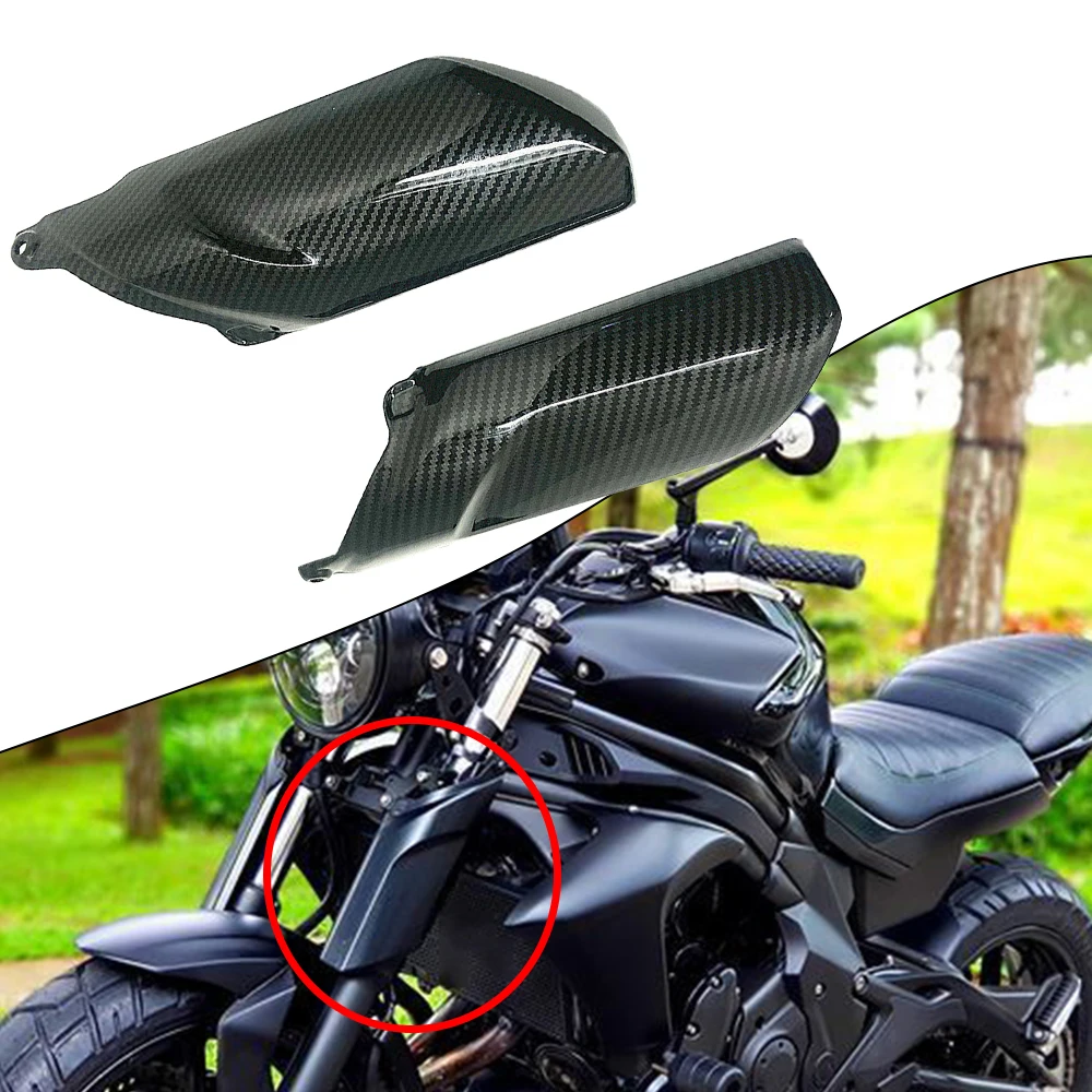 For ER-6N 2012 2013 2014 2015 2016 Front Mudguard Fork Shock CovFor ER Fairing Cowling ABS Carbon FibFor ER Texture
