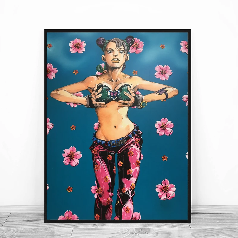 Anime diamentowe malowanie Jojo dziwaczna przygoda haft Cross Stitch Jojo zdjęcia Rhinestone mozaika do dekoracji domu