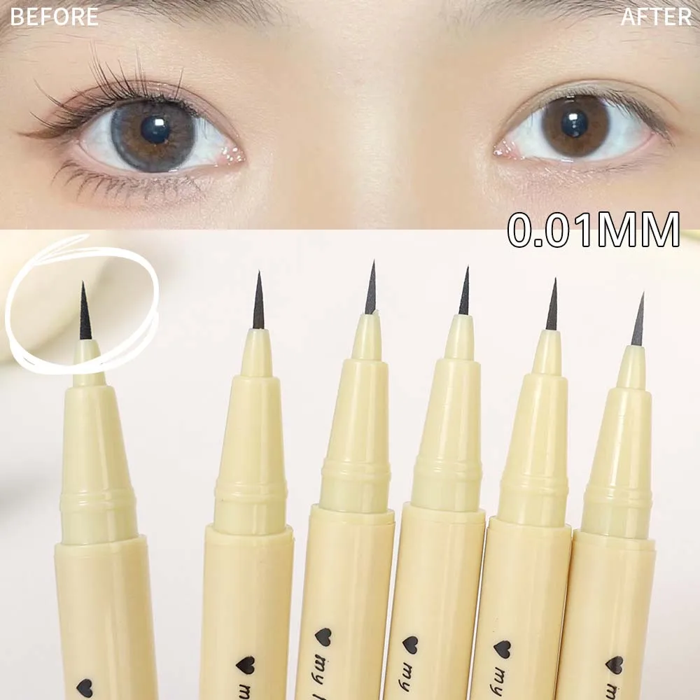 Matita Silhouette per Eyeliner Ultra Fine da 0.01mm matita liquida per Eyeliner senza sbavature a punta Fine impermeabile a lunga durata ad asciugatura rapida