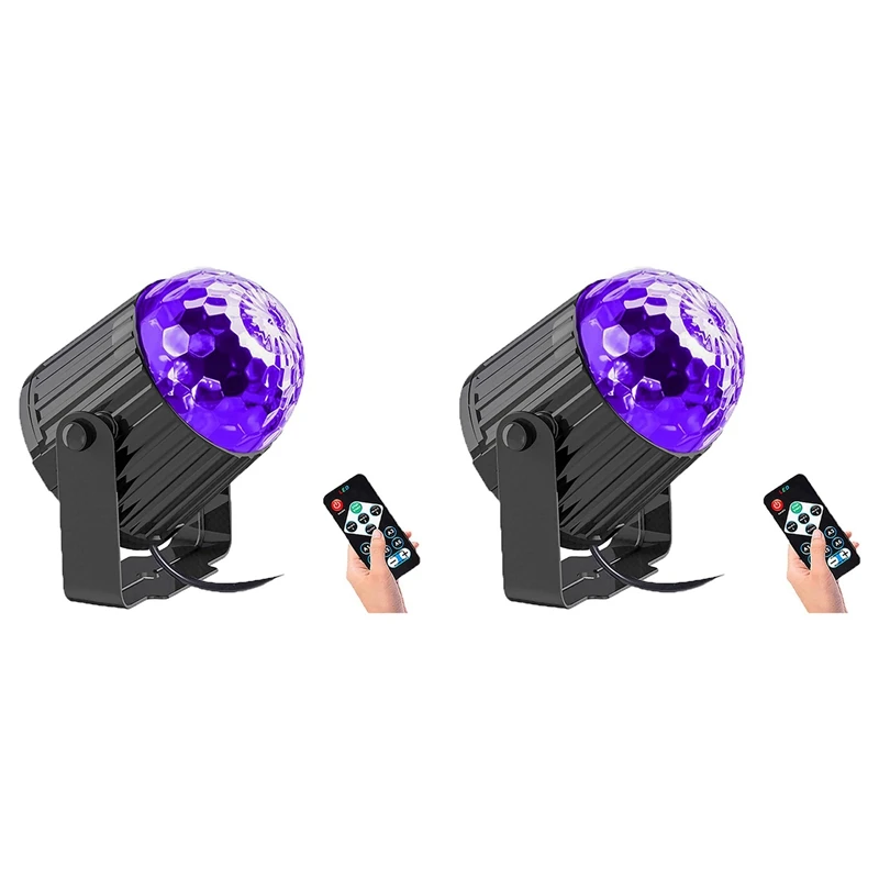 

2X UV Black Light,Light With Plug 6W,Black Flood Light Neon Glow For Glow Party,Halloween,Fluorescent Poster, EU Plug