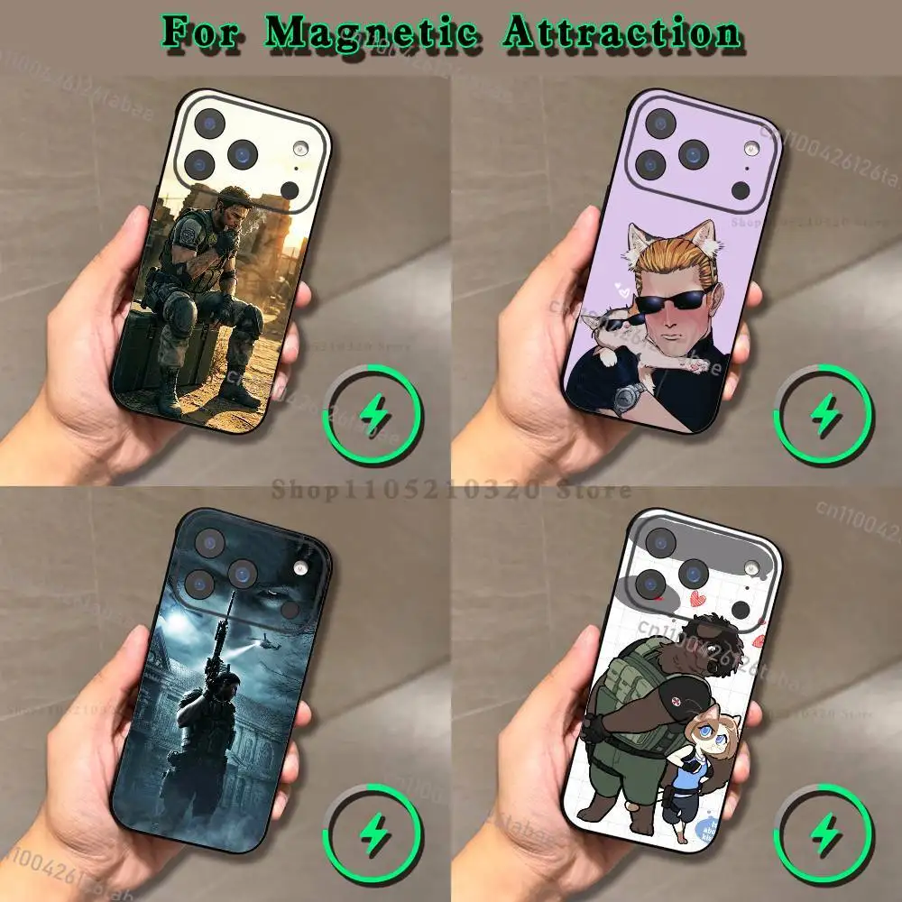 Cool Chris R-Redfield  Phone Case For iPhone 17,16,15,14,13,12,11,Pro,Max,Plus,E,Air,Mini Magnetic Magsafe Frosted