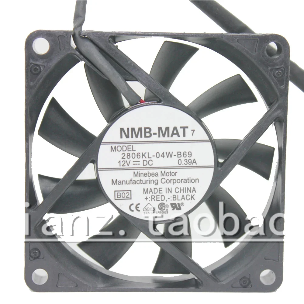 

For NMB 2806KL-04W-B69 DC 12V 0.39A 7015 7CM 70X70X15MM chassis power supply 3-Pin cooling fan