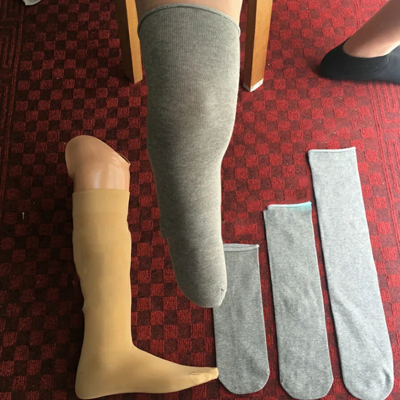 

10pcs Prosthetic Sock Calf Sleeve Leg Below Knee Soft Comfortable Cover Liner Stump Amputation Pure Cotton Thickened Socks