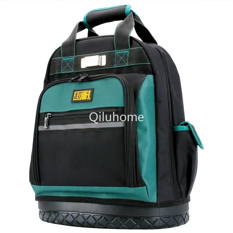 Bag Plastic Quality Multi-Pocket Backpack Task Electrical Tools Canvas Woodworking Bottom High New Weight