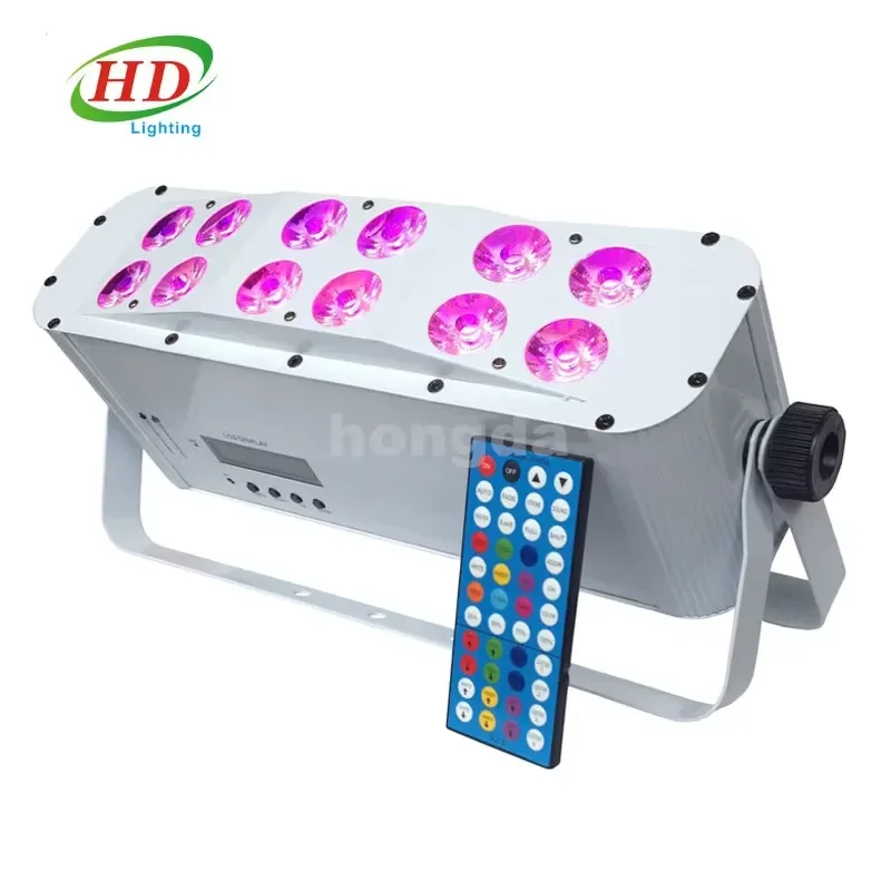 12x18w Rgbwa Uv 6in1 Battery Power Led Par Light Hot Sell Battery Powered Uplights