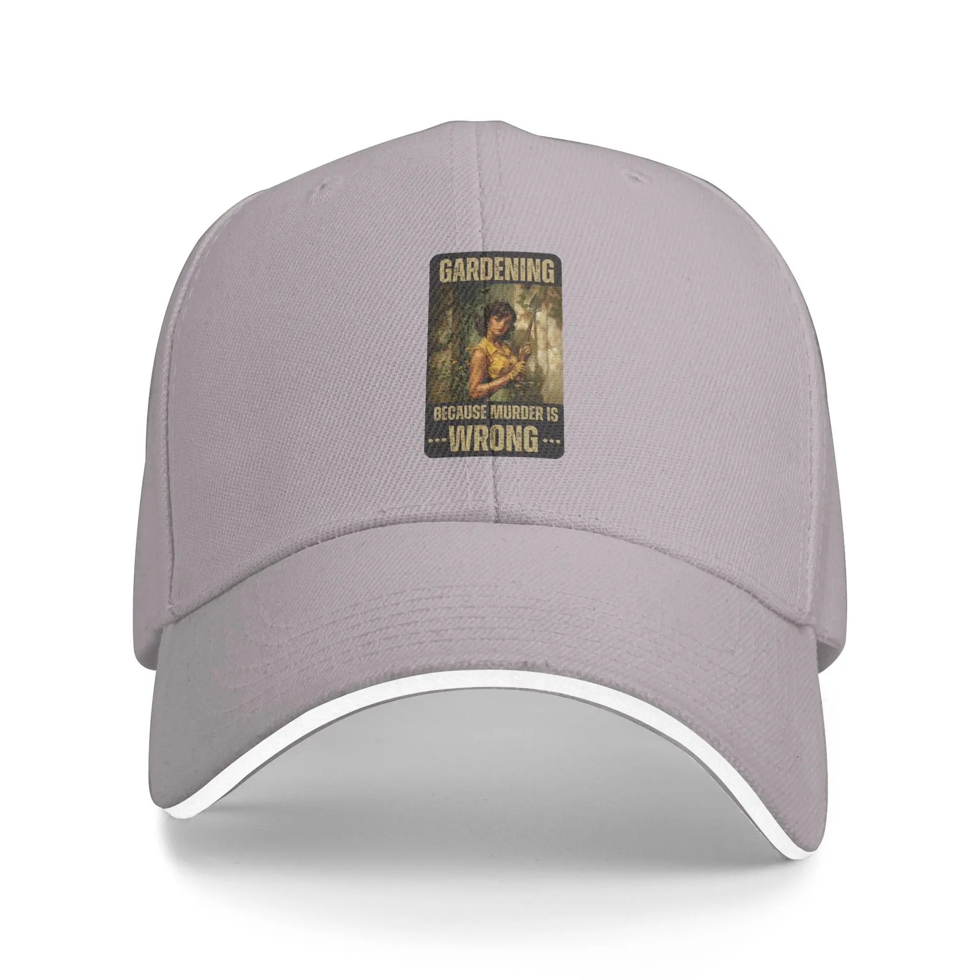 Hot Sale Gardening  because murder is wrong Baseball Cap  Aesthetic Summer Woman Cap  Long Journey Summer Woman Cap