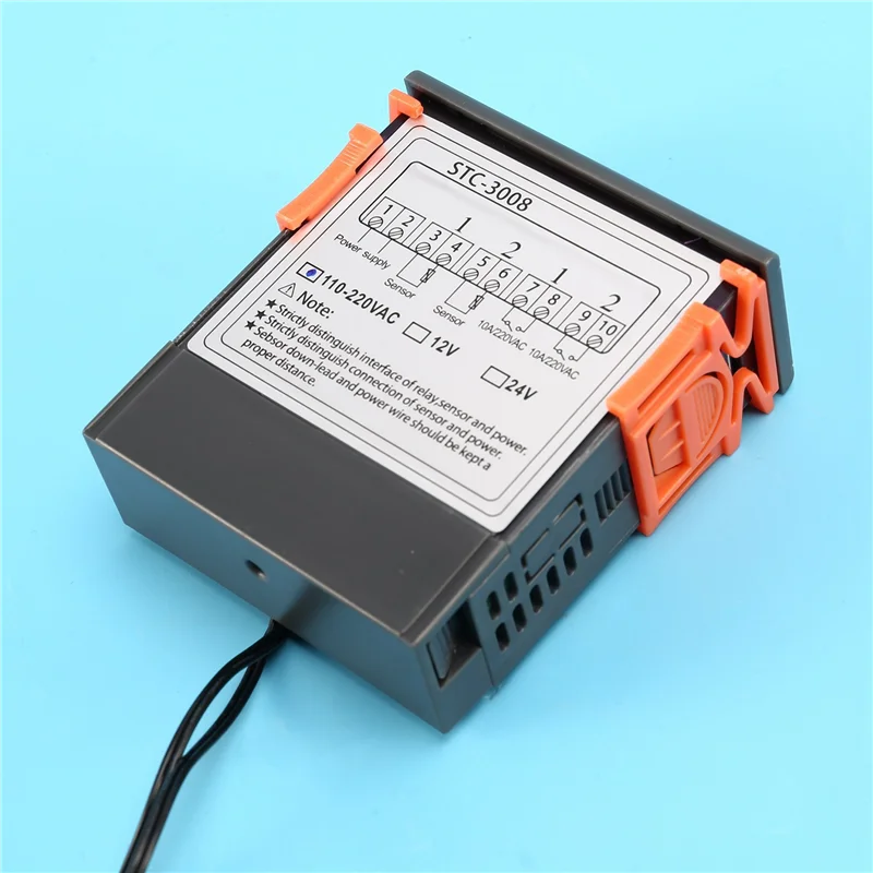 

IDUD 4X Stc-3008 110-220 В двойной цифровой термостат регулятор температуры для инкубатора термостат гигрометр осушитель