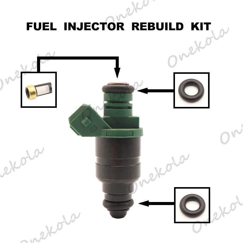 

Fuel Injector repair kit Orings Filters for VW Golf Jetta Seat Audi A3 Skoda Octavia 1.6L 037906031AA