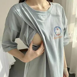 Plus Size Vrouw Borst Blootgestelde Kostuum Sexy Outdoor Seks T-Shirts Open Gat Shirt Erotische Borstpaar Tanks Interessante Shirts