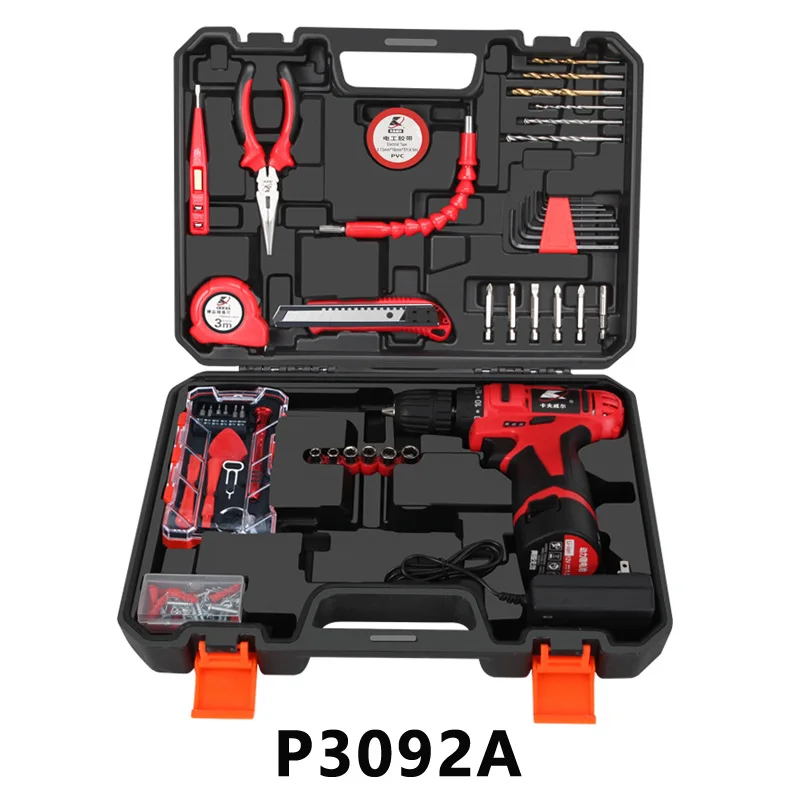 

Cavwell Electric Drill Set 112-piece Lithium Electric Drill 12V Rechargeable Hand Electric Drill Set With Universal Flexible