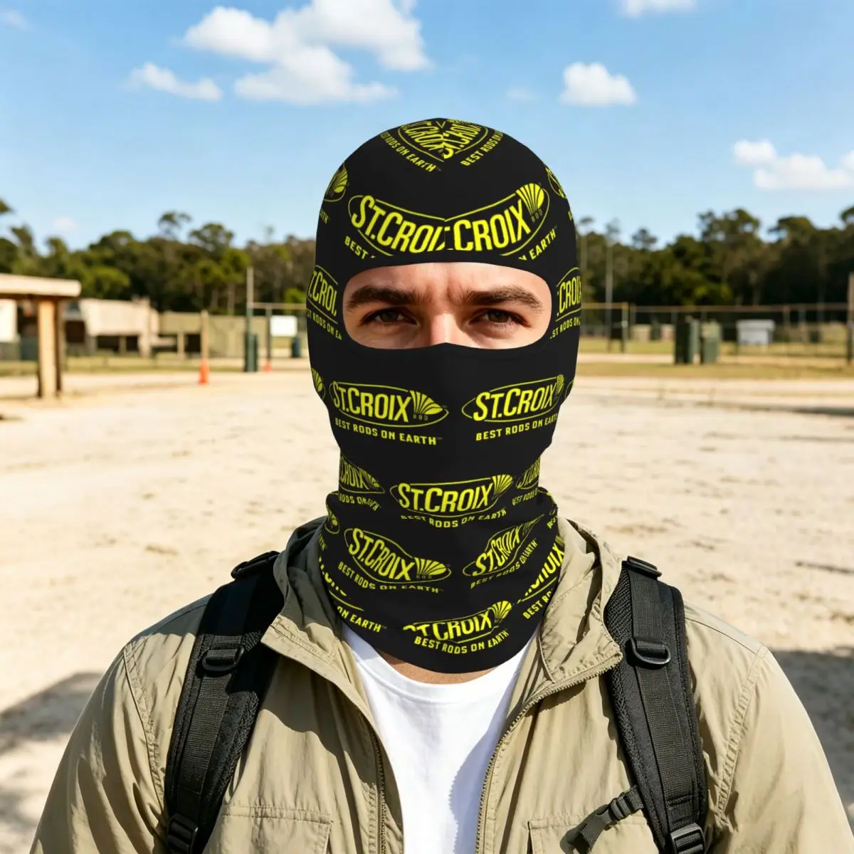 Life Love St Croix Merch Breathable Balaclava Full Face Mask Sun Protection Neck Gaiter For Motorcycle Cycling Fishing Outdoor