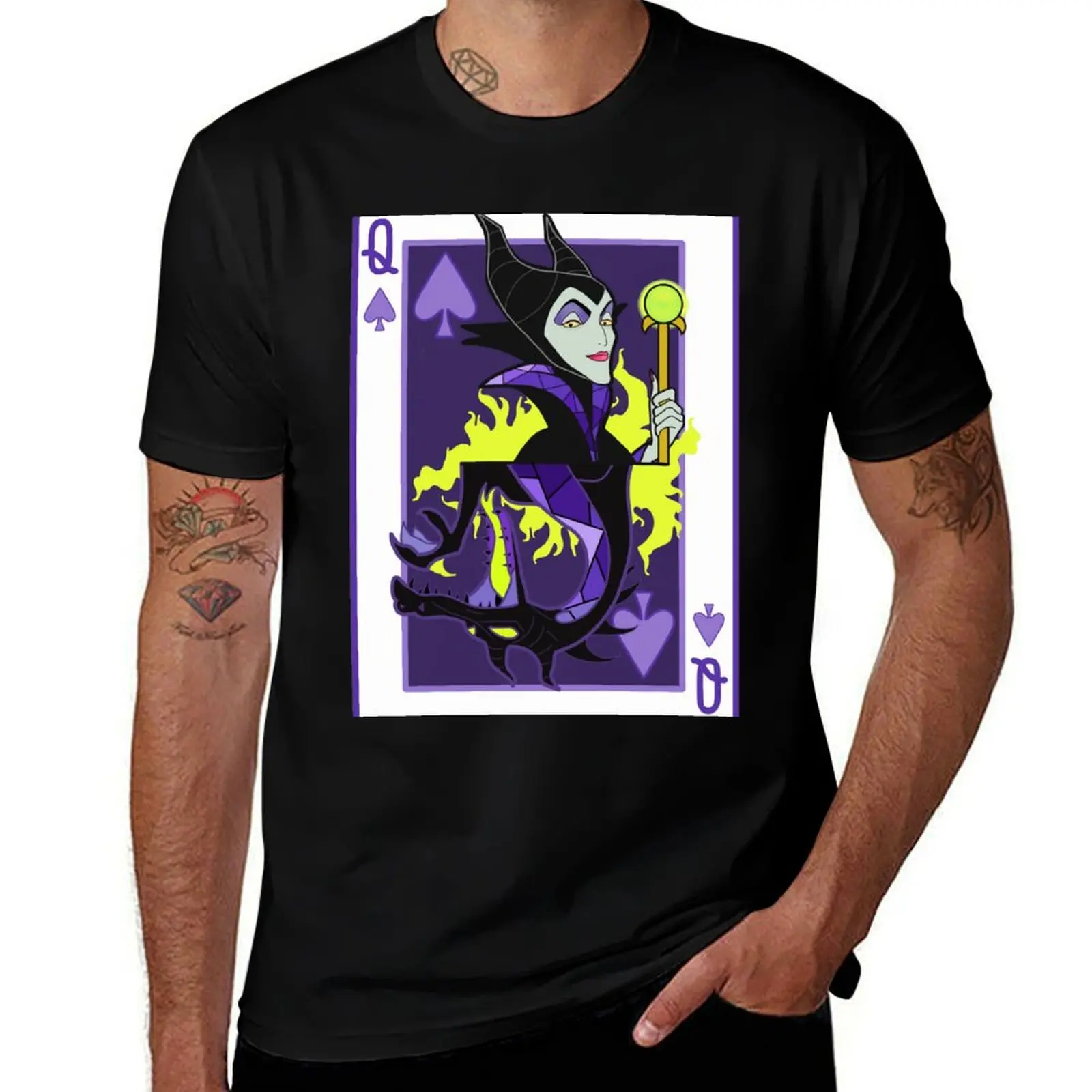 

Devil Queen of Spades T-Shirt vintage anime shirt designer shirts t shirts for men cotton