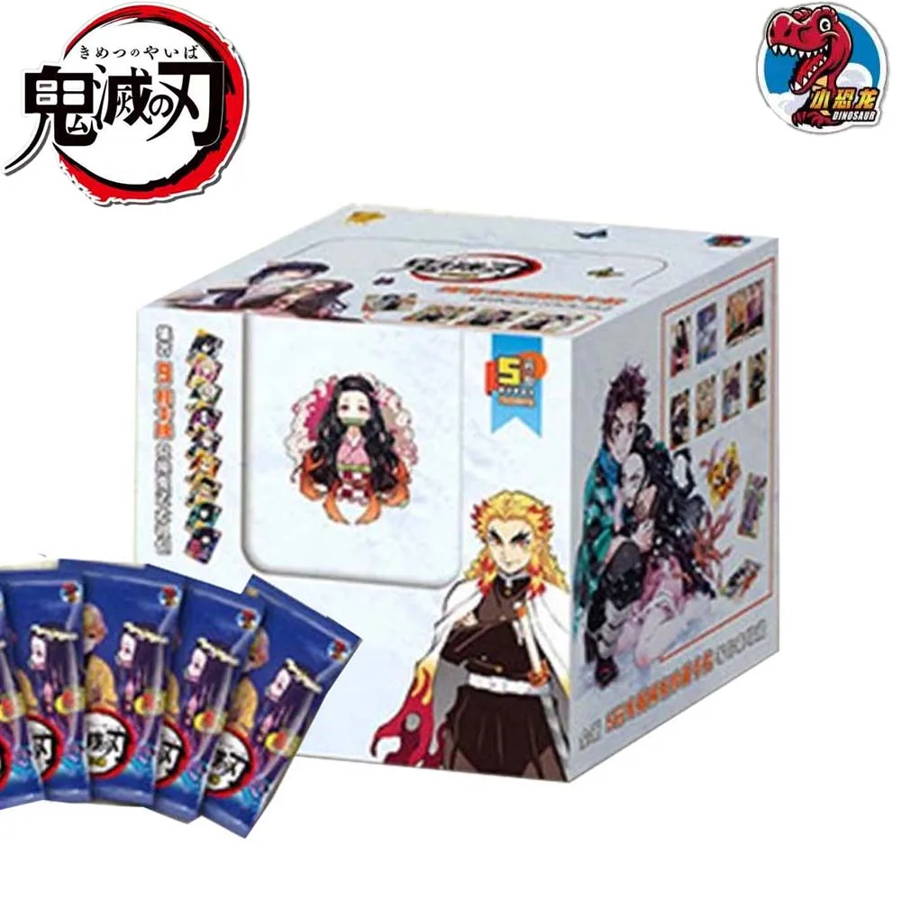 Demon Slayer Cards Full Set Diamond Flash Rare SSP SP Card Tanjirou Kamado Nezuko Character Collection Card Children Toy Gift