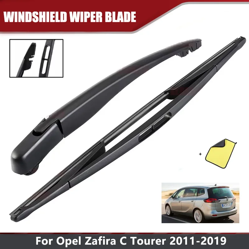 Wischerblatt 16 Zoll & Wischerarm-Set passend für OPEL CORSA C Tourer 2011-2019 Heckscheibenwischer Gummi