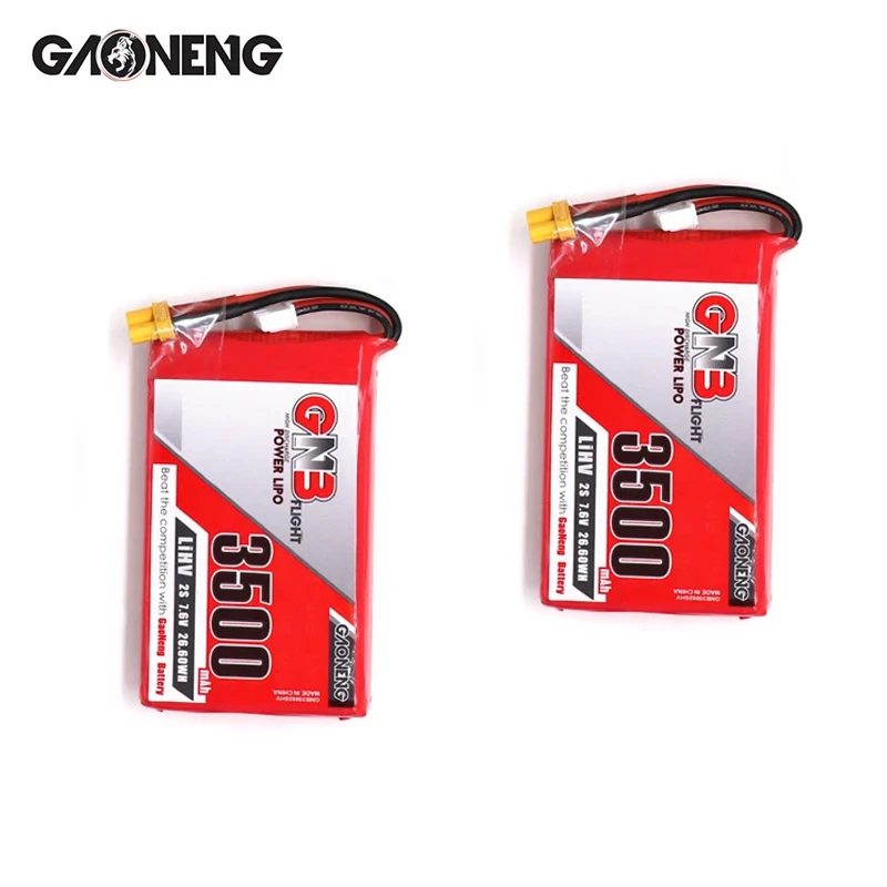 Original GNB HV 2S 7.6V 3500mAh MAX 10C Lipo Battery For Frysky Taranis QT7 Transmitter TX Remote Control RC Parts