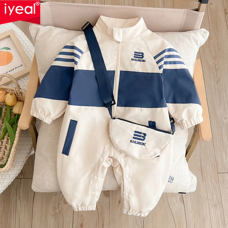 IYEAL Baby Clothes Spring Baby Boy Girl Jumpsuit Windproof Assault Suit Fashion Jumpsuit For Baby Spring Outings