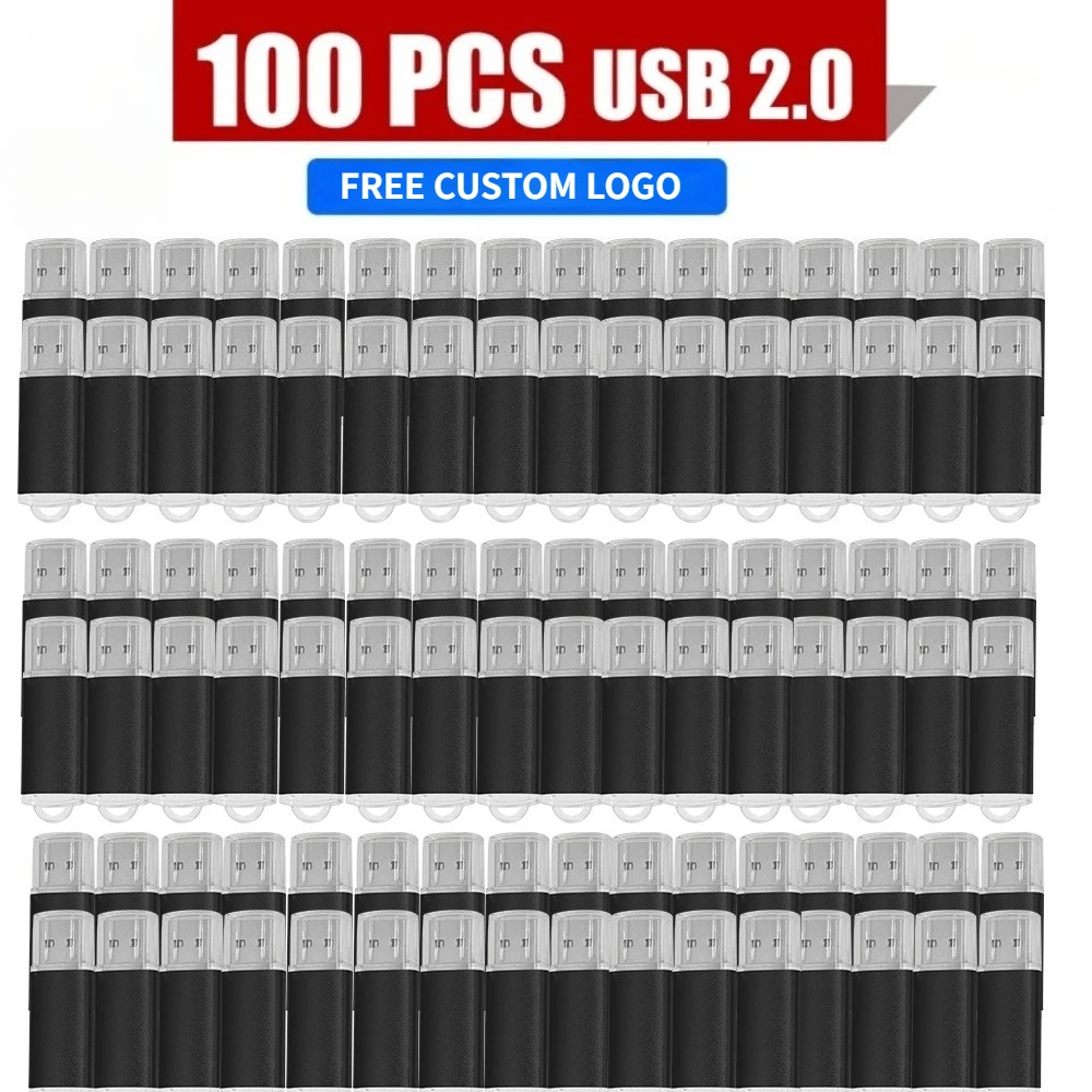 wholesale 100 Pack USB 1GB 2GB 4GB 8GB 16GB Flash Drive Memory Stick Pendrive Thumb Drive Lot 32G 64GB 128GB Memory Flash Disk