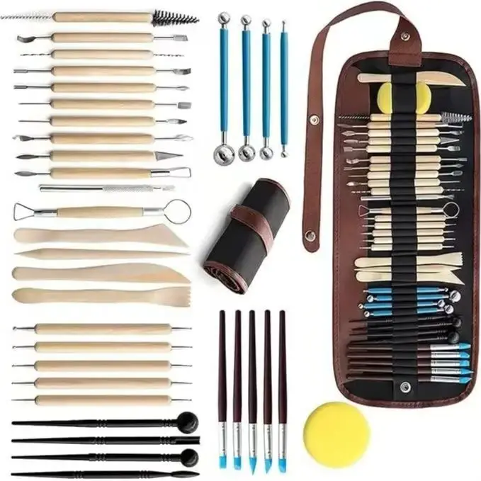 

Shaping Pottery Clay Tools Kit 36 Polymer Clay Sculpting Tools Art Ceramics Air Dry Clay Tool Set for Craft Carving Molding Set