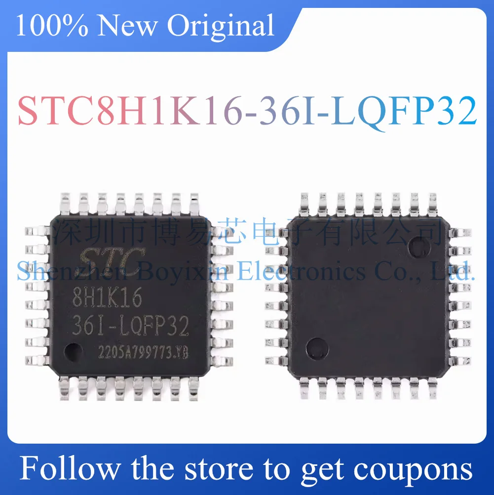 

NEW STC8H1K16-36I-LQFP32.Original Product.LQFP-32