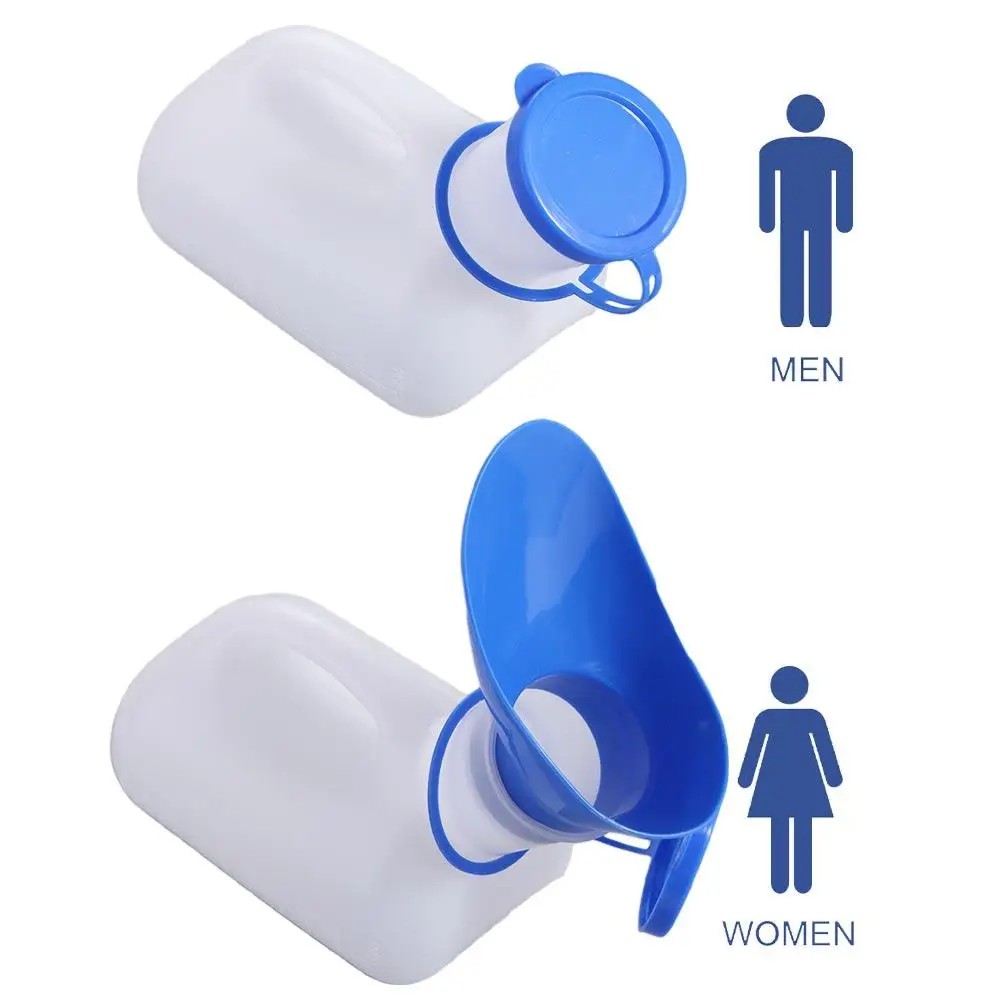 1000ml Mobile Toilet Pee Storage Tool Pee Bottle Journey Urinal Plastic Thicken Car Urine Bottle Long Distances Travel