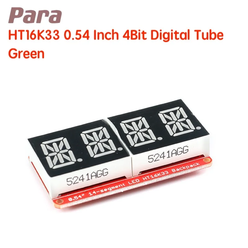 HT16K33 0.54 pollici 0.54 \'\'4 Bit Meter modulo tubo digitale Display a LED IIC I2C misuratore di controllo 3.3V 5V per Arduino rosso/verde/arancione