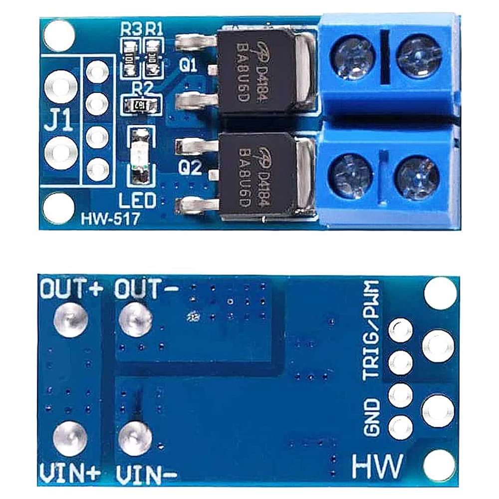 12PCS Dual High-Power MOS Transistor Driving Module 0-20KHz PWM DC 5V-36V 400W Adjustment Electronic Switch Control Board