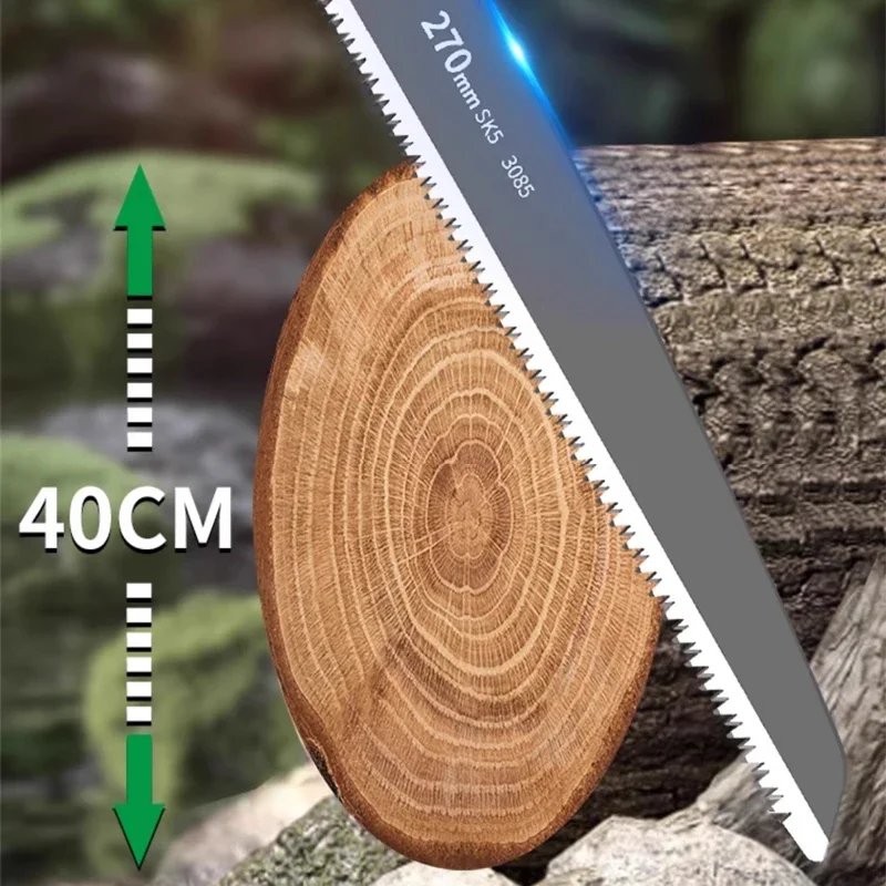 Outdoor camping, hand sawing, gardening, tree branch pruning, woodworking, manual cutting, SK5 sharp saw blade