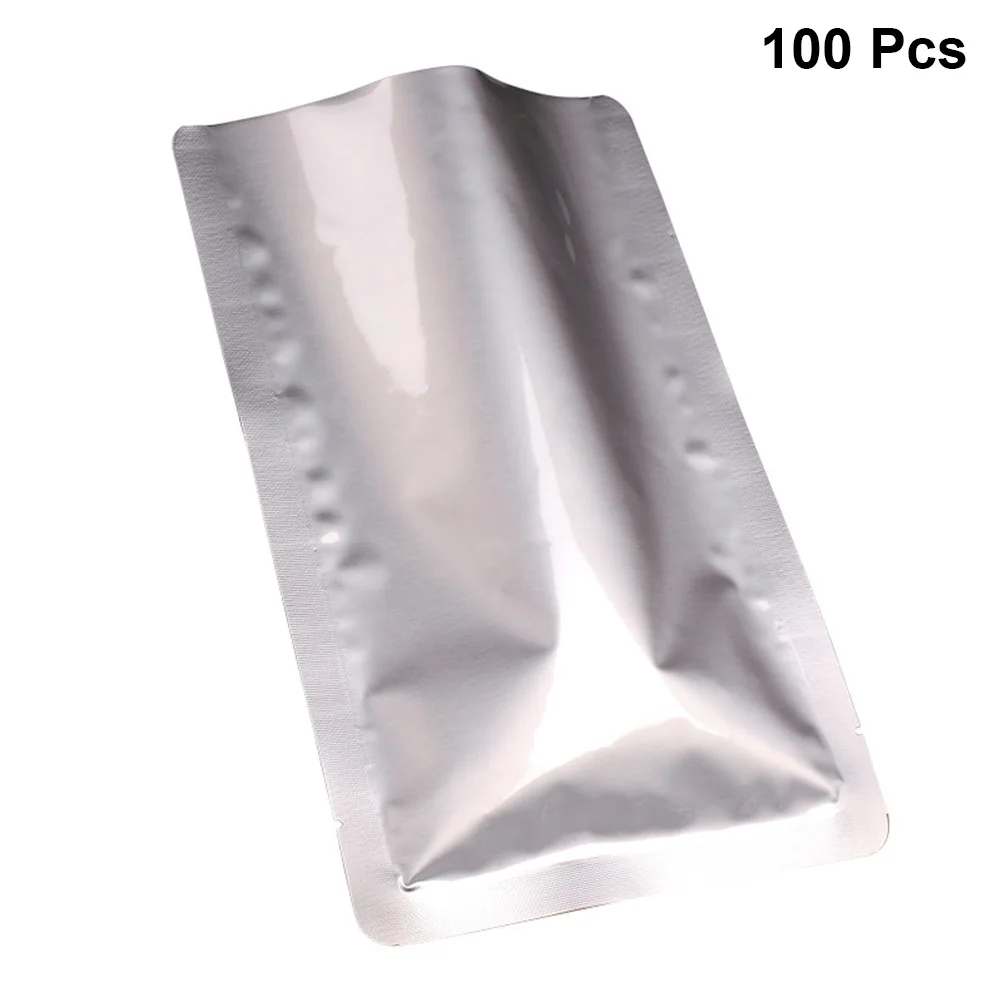

100Pcs Food Storage Bag High Temperature Steam Cooking Aluminum Foil Heat Resistant Vacuum Seal Mylar Flat Pouch 12x17cm