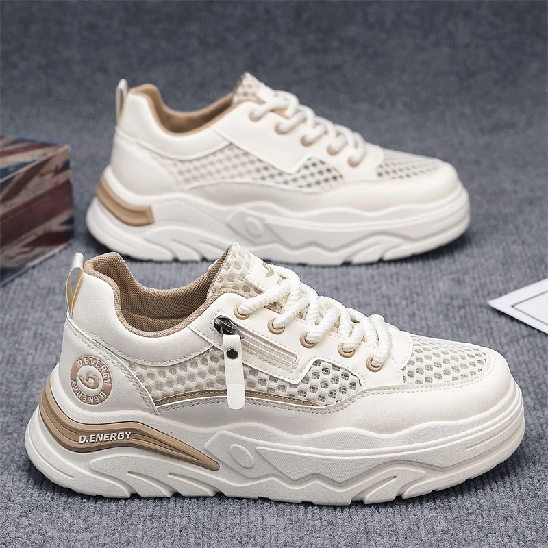 

Men's casual shoes four season comfortable fashion thick sole breathable anti slip outdoor wear-resistant commuting casual shoes