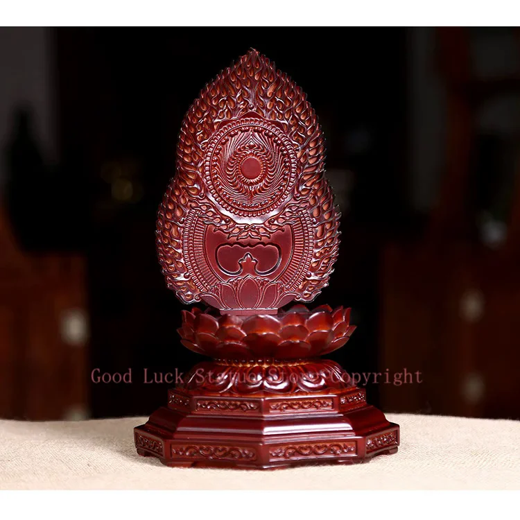 

Special Offer -Wholesale Buddhist supplies HOME Temple Worship Guanyin Buddha Lotus flower Tantra statue Base 29CM TALL