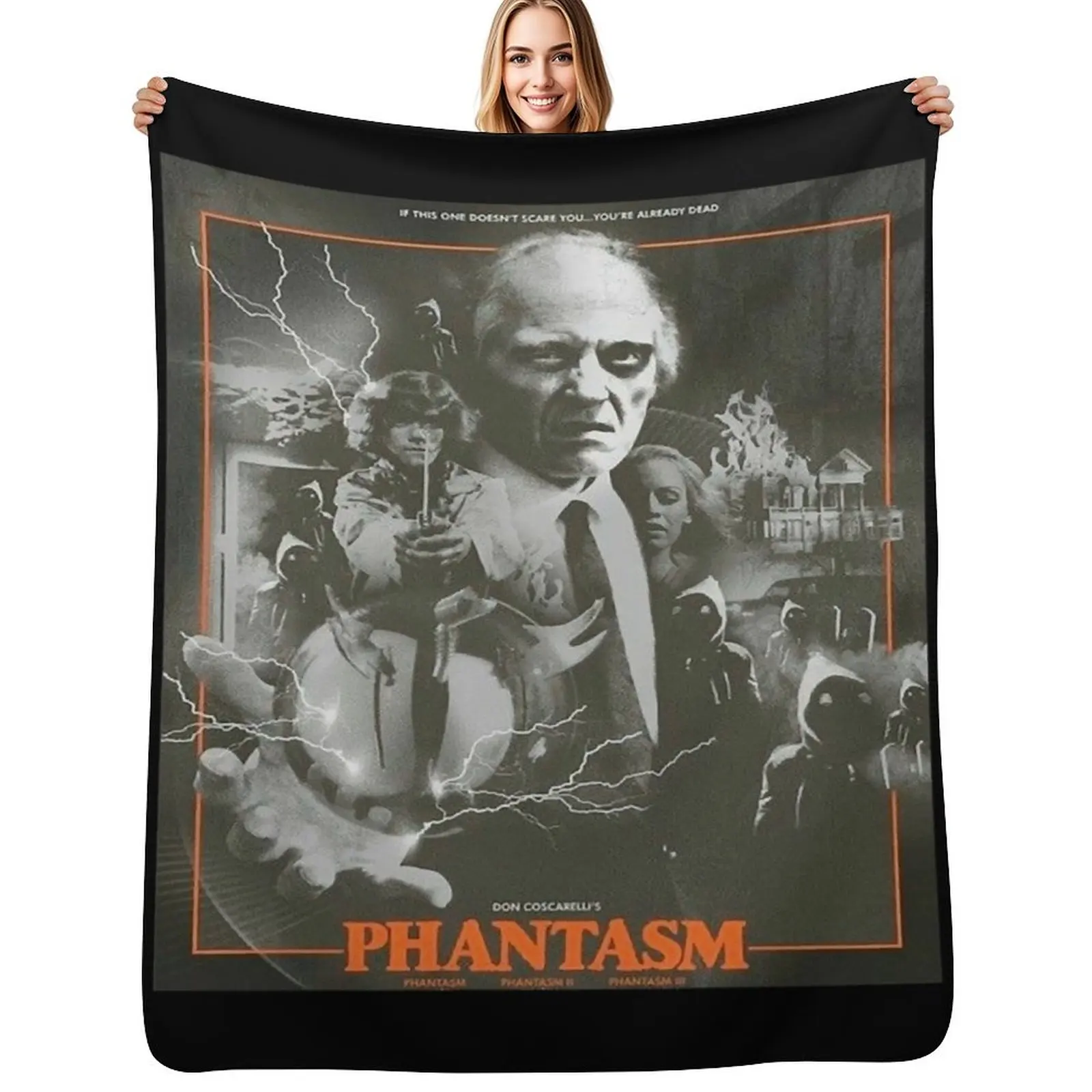 Birthday Gifts Phantasm Retro Great Model Halloween Retro Wave Throw Blanket Beach Cute Luxury Soft anime Blankets