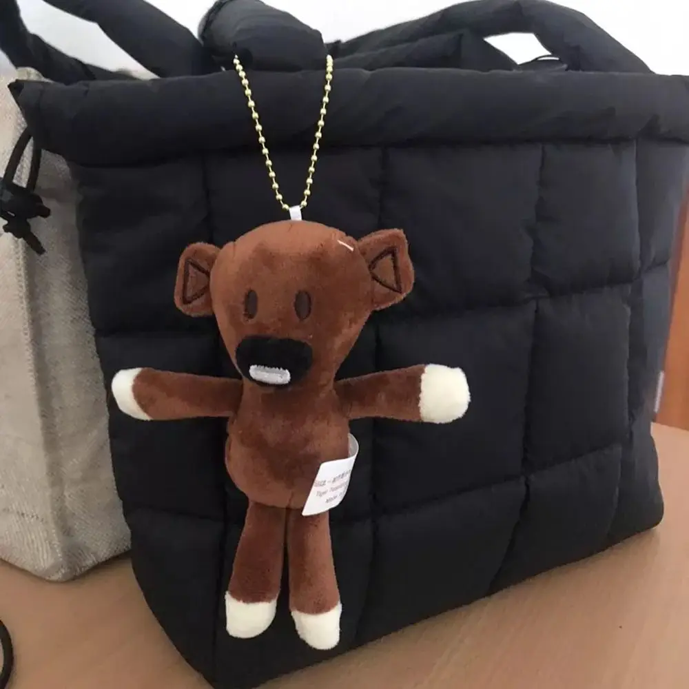 

Bag Accessories Striped Scarf Rabbit Keychain Fashion Kawaii Bean Bear Pendant DIY Cartoon Bag Decoration