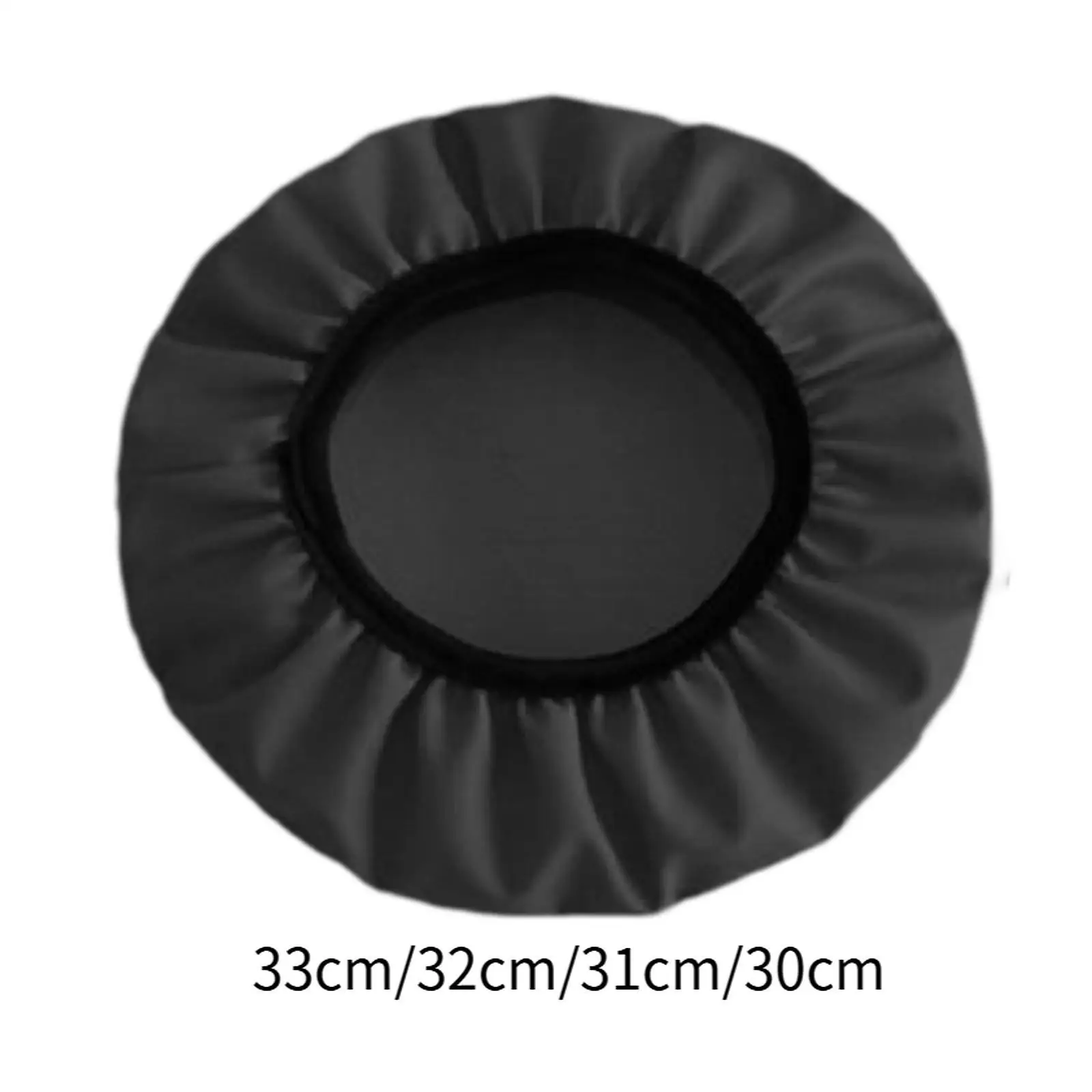 Round Stool Cover Elastic Bar Chair Slipcover Lightweight Easy Clean for Beauty Salon Home Decor - view 4