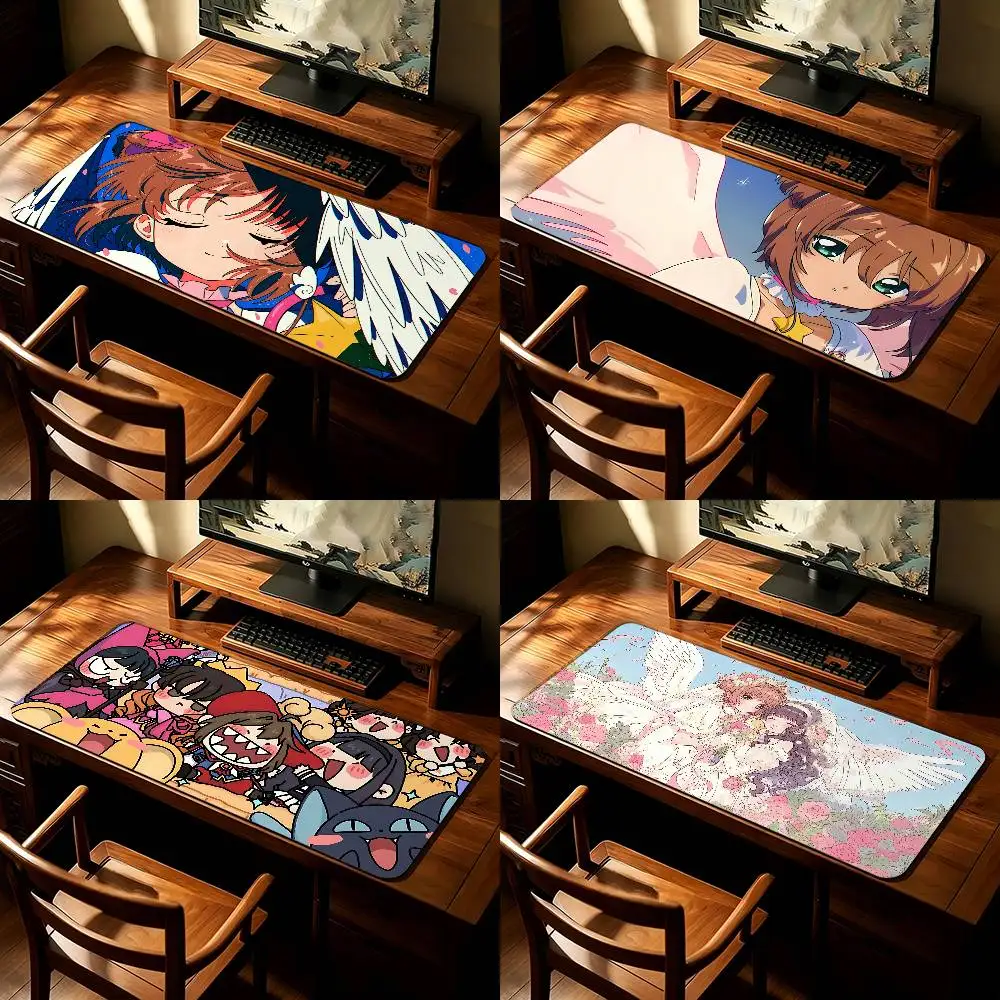 Anime-C-cardcaptor-Sakura-S Cute Mouse Pad Computer Mat Deskpad Laptop Keyboard Mat Office Large Landscape Mousepad