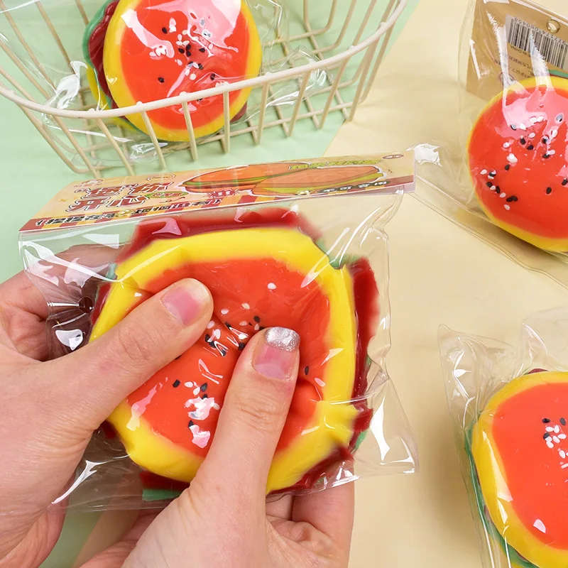 Novità Hamburger Lento Aumento Queeze Giocattolo Grande Hamburger Pane Squish Rimbalzo Lento Spremere Giocattolo Antistress Rilascio Mano Rilassarsi Giocattolo