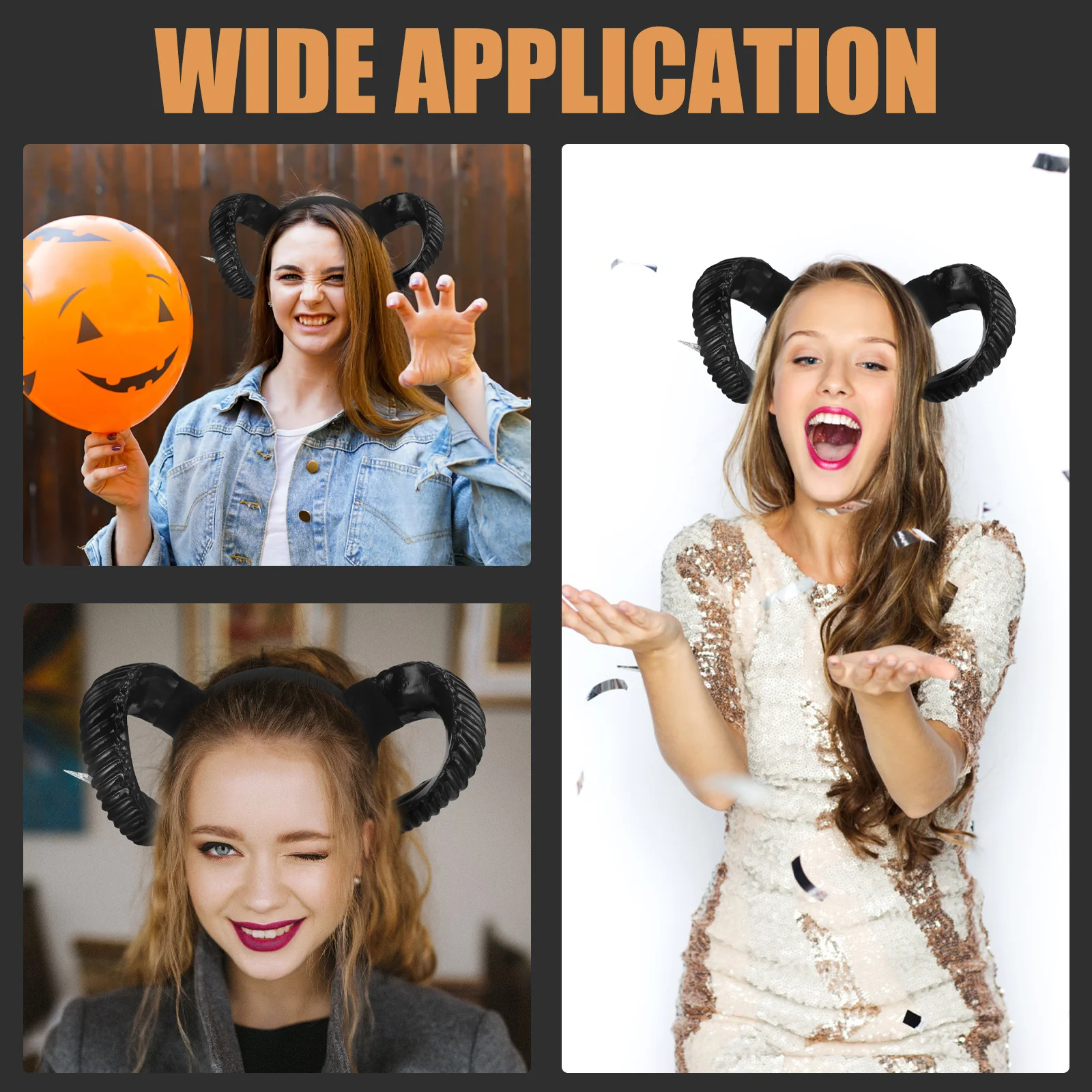 Hoorn Haar Decoraties Voor Meisjes Cosplay Feest Decoratief Haar Decoraties Voor Meisjes Festival Haarband Voor Volwassenen Vrouwen Mannen