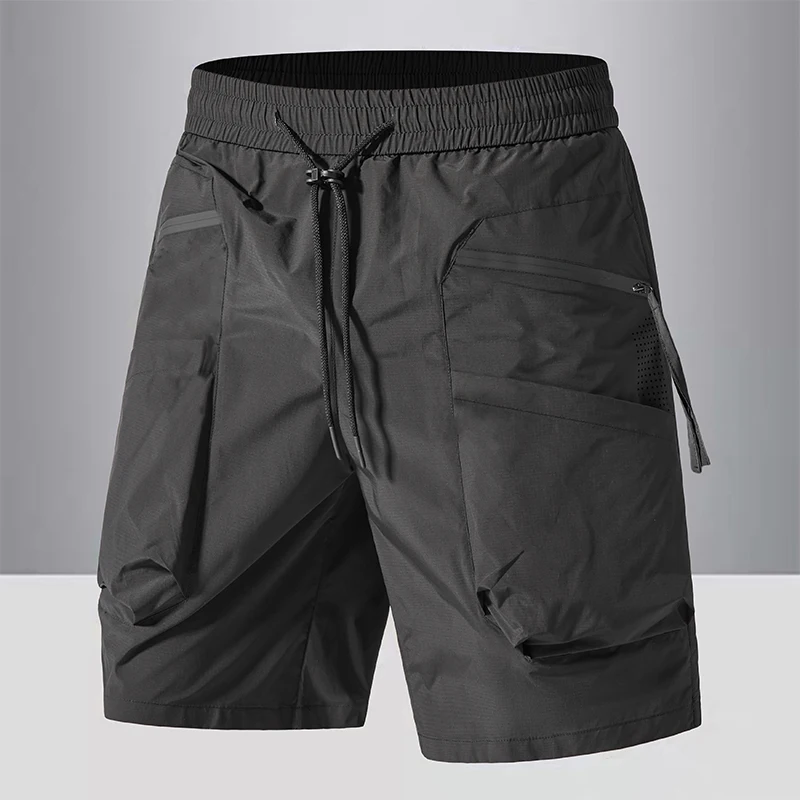 

Summer Men Cargo Shorts Elastic Waist Quick Dry Tactical Short Pants Multi-Pocket Men's Outdoor Hunting Fishing Shorts Z902