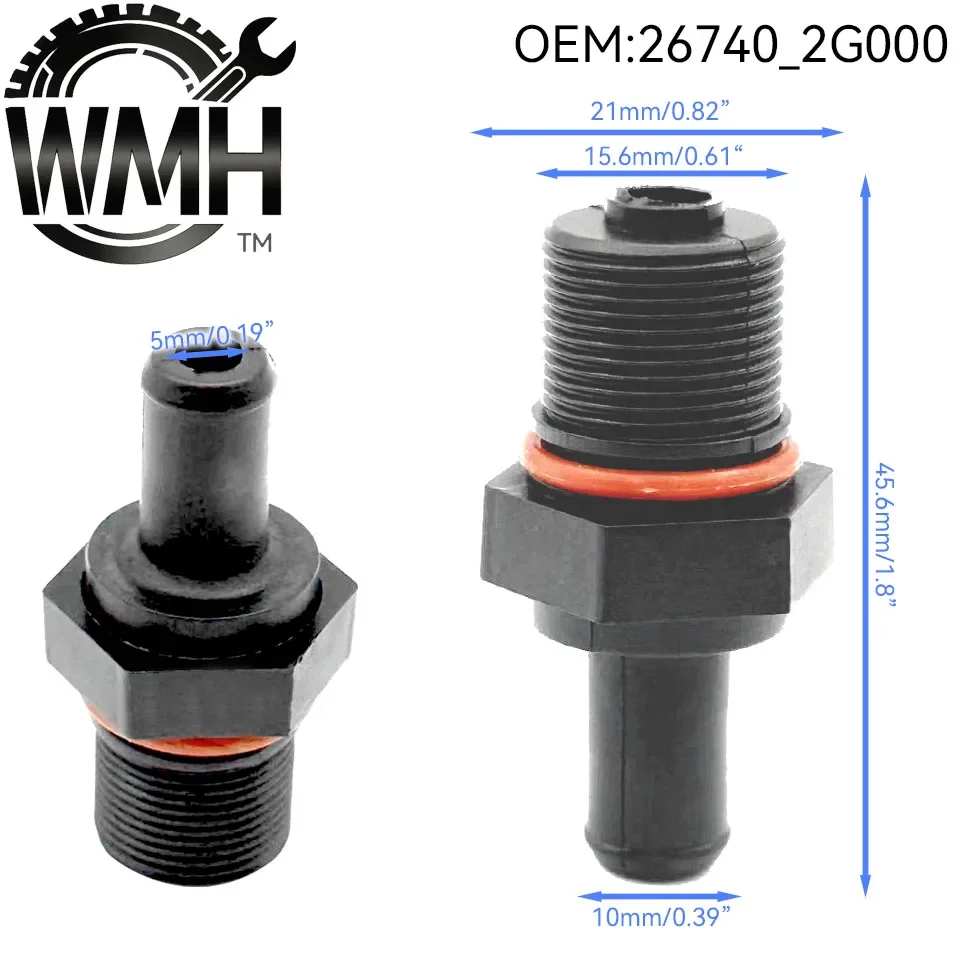 1/5/10Pcs 26740-2G000 267402G000 PCV Valve Assembly For Tucson 2010-2015 Elantra 10-15 Sonata 2008-2015 Hyundai Coupe 12-13
