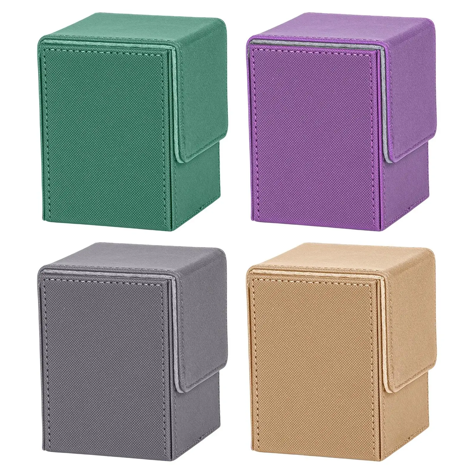 PU Leather Deck Case Card Boxes Organizer Game Card Holder Card Saver for Business Cards