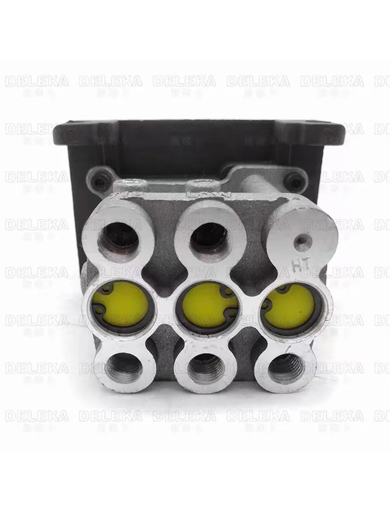 Heavy Truck Parts Dump Truck Hydraulic Air Hole Lifting Valve 4 Holes Slag Truck Large Box Manual Control Switch Huachun MZKQF34