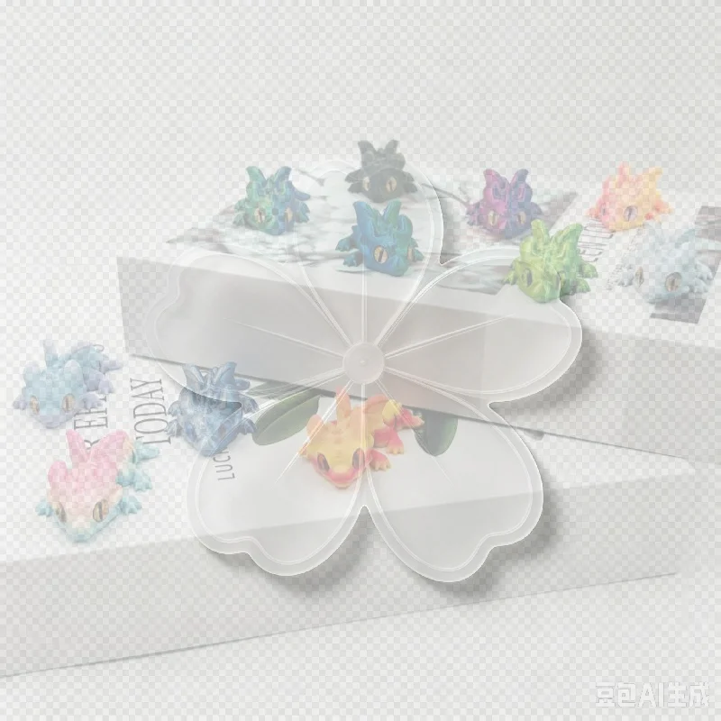 3D Printed Mini Flying Dragon Figures Animal Toys Multi-Joint Movable Simulation Eyes Fidget Toy Home Accessories Christmas Gift