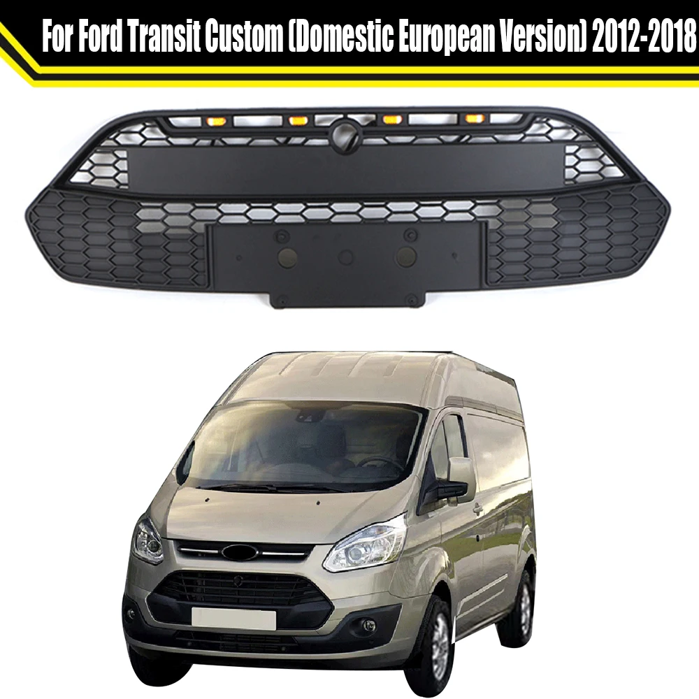

Auto Front Bumper Grille Racing Grill Car Grills Fit For Ford Transit Custom (Domestic European Version) 2012-2018