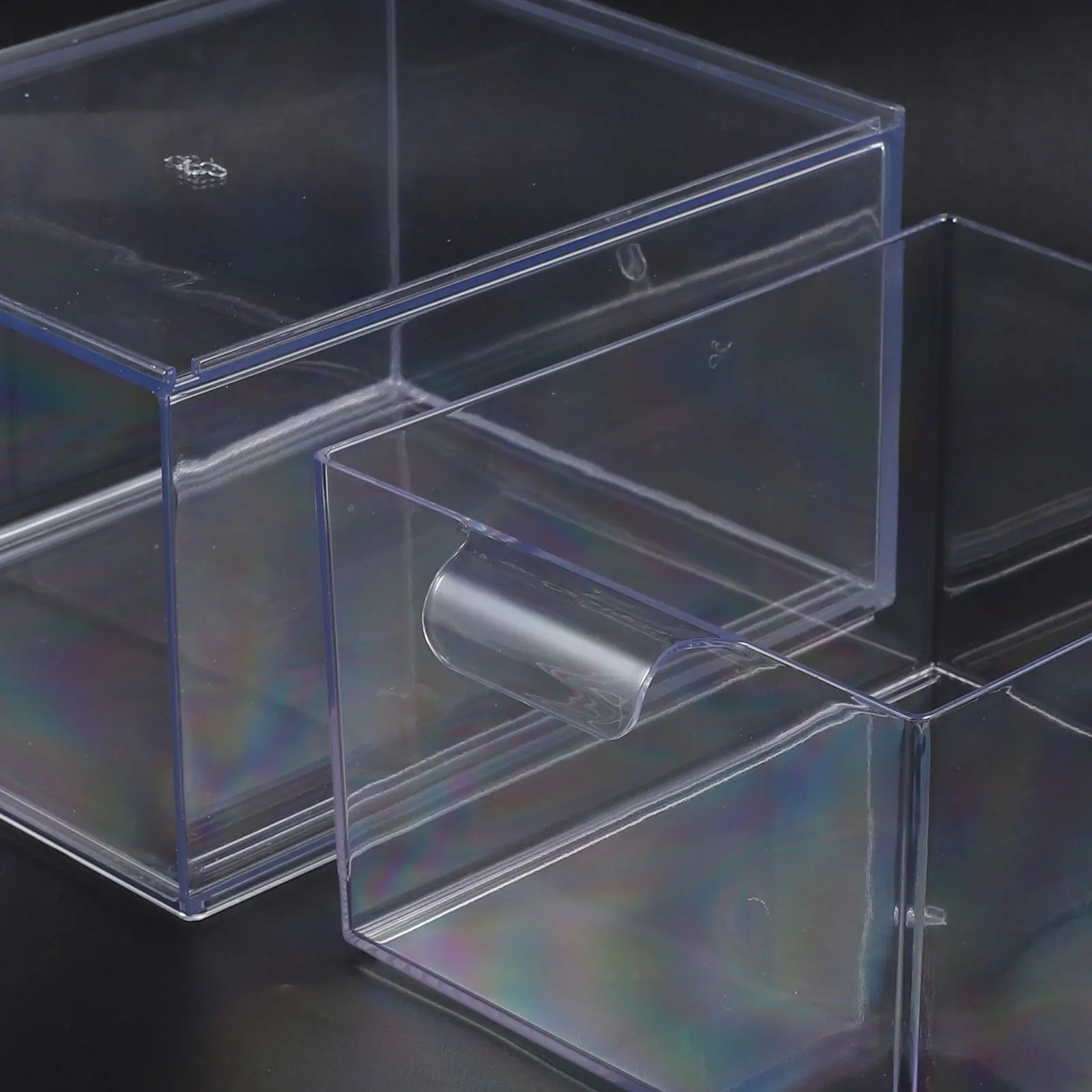 

Clear Storage Boxes Detachable Holder Containers Case ganizer Dresser Drawer Transparent Jewelry Box Beads Electronics