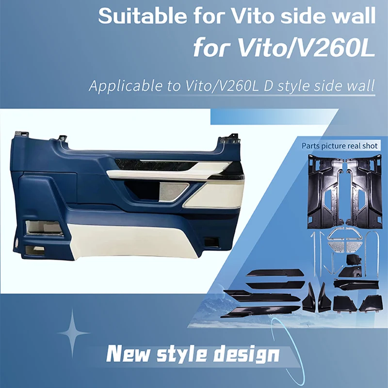 Factory Price Car Interior Accessories ABS USB Charge Car Side Wall for  Benz Vito V-Class V250 V300 W447